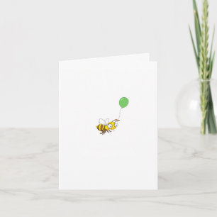 Verjaardagskaart met Bumble bee aanpassen. Verjaar Kaart