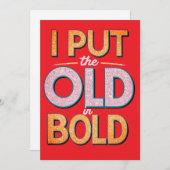 Verjaardagskaart met een brutale inslag kaart (Voorkant / Achterkant)