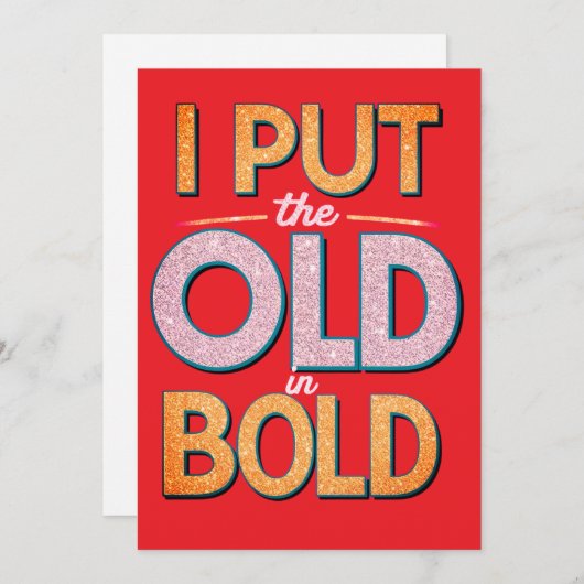 Verjaardagskaart met een brutale inslag kaart (Voorkant / Achterkant)