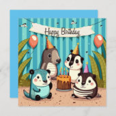 Verjaardagskaart met eigen tekst (Voorkant / Achterkant)