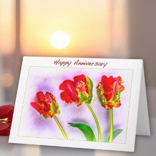 Verjaardagskaart met Franse tulpen Kaart