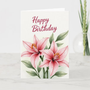 Verjaardagskaart met Gradiënt Bloem Kaart