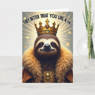 Verjaardagskaart met juwelen kroon kaart