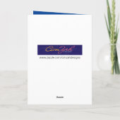 Verjaardagskaart met kat die neus vasthoudt vanweg kaart (Achterkant)