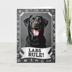 Verjaardagskaart met Lachende Hond Kaart