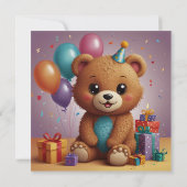 Verjaardagskaart met leuke roze tractor kaart (Achterkant)