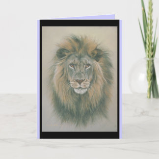 Verjaardagskaart met Lion Picture Kaart