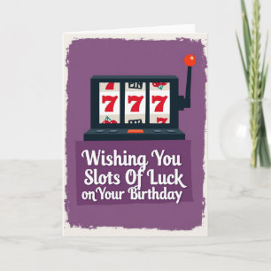 Verjaardagskaart met Lucky Seven Kaart