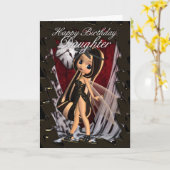 Verjaardagskaart met moonies Herfst fee Kaart (Gele Bloem)