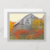 VERJAARDAGSKAART MET OUD SCHUUR Postkaart (Voorkant / Achterkant)