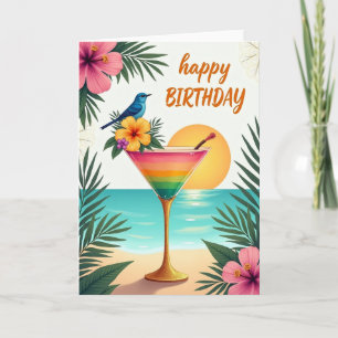 Verjaardagskaart met Regenboogdrank Kaart