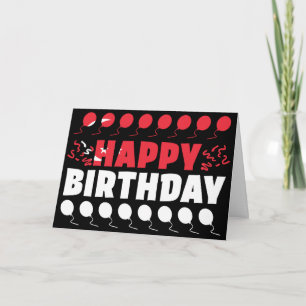 Verjaardagskaart met Singapore-vlag patriottisch Kaart