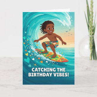 Verjaardagskaart met verjaardagsvibes feestdagen kaart