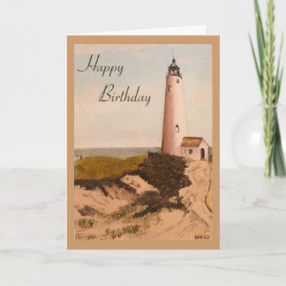 Verjaardagskaart Nantucket Lighthouse Kaart