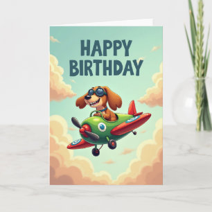 Verjaardagskaart Pilot Pup Kaart