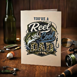 Verjaardagskaart 'Reel Cool Dad Customize It' Kaart