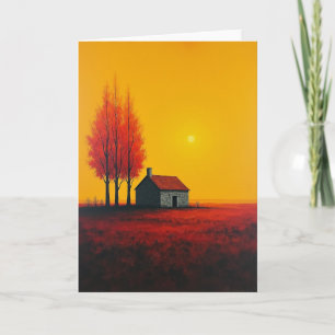 Verjaardagskaart Rode Dak Huis Kaart