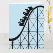 VERJAARDAGSKAART ROLLER COASTER KAART (Gele Bloem)