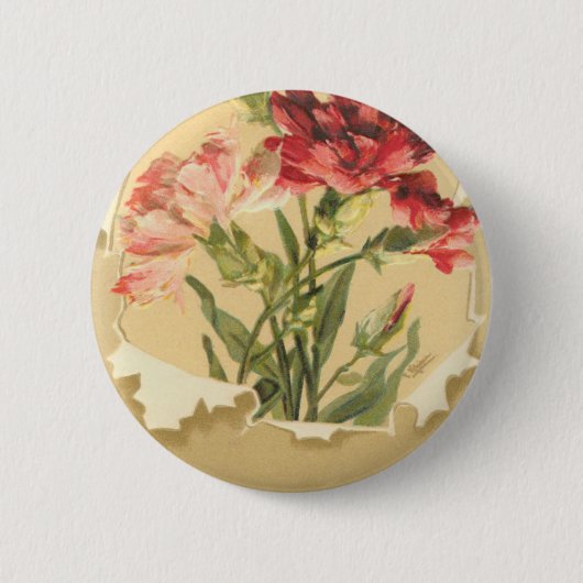  verjaardagskaart ronde button 5,7 cm (Voorkant)