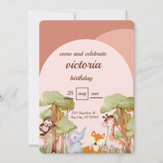 verjaardagskaart save the date (Voorkant)