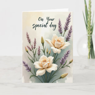Verjaardagskaart Serene Petal Kaart