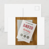 Verjaardagskaart speciaal voor jou vriend briefkaart (Voorkant / Achterkant)