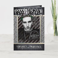 Verjaardagskaart token rapper