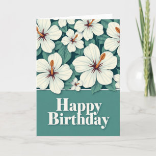 Verjaardagskaart Tropical Bloom Kaart