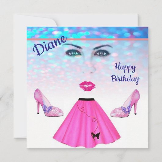 Verjaardagskaart uitnodiging (Voorkant)