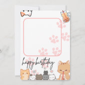 Verjaardagskaart / uitnodiging (Achterkant)