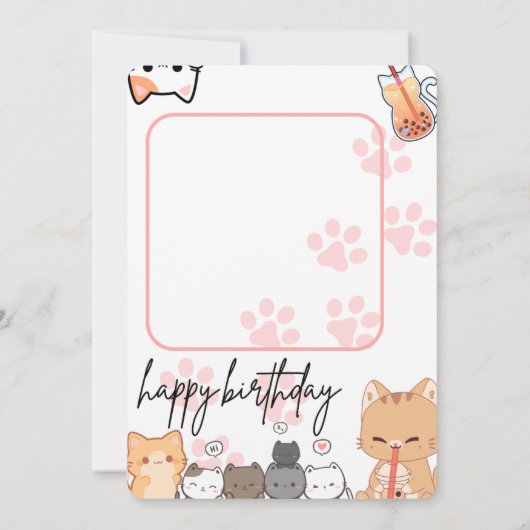 Verjaardagskaart / uitnodiging (Achterkant)