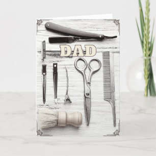 Verjaardagskaart Vaderdag Kapper Kaart
