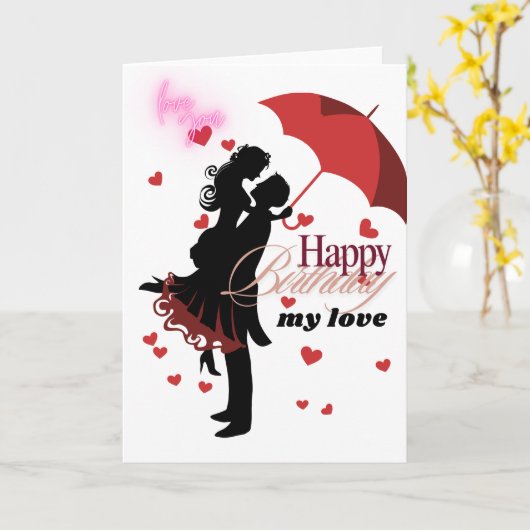 verjaardagskaart van een echtpaar kaart (Gele Bloem)