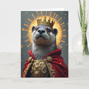 Verjaardagskaart van gekroond zoogdier kaart