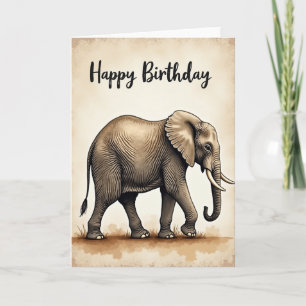 Verjaardagskaart van Wijze Olifant Kaart
