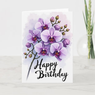 Verjaardagskaart Violette Bloesem Card Kaart