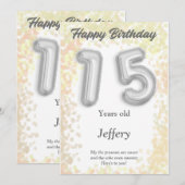 Verjaardagskaart voor 15 jaar (Voorkant / Achterkant)