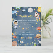 Verjaardagskaart voor astronaut in de buitenruimte kaart (Staand voorkant)