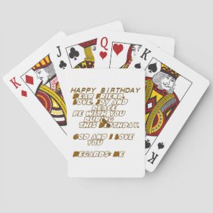 Verjaardagskaart voor een christelijke vriend pokerkaarten