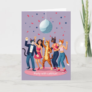 Verjaardagskaart voor een Disco Feest Kaart