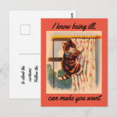 Verjaardagskaart voor een snel herstellend poesje briefkaart (Voorkant / Achterkant)