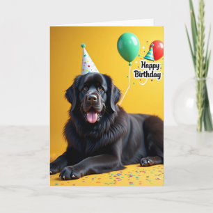 Verjaardagskaart voor een vrolijke hond kaart