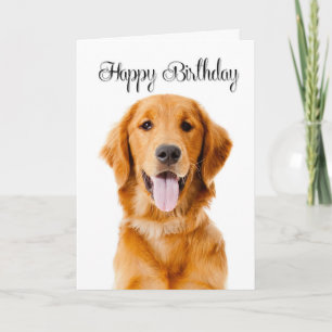 Verjaardagskaart voor Golden Retriever Kaart