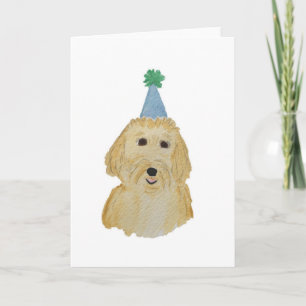 Verjaardagskaart voor Goldendoodle Kaart