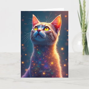 Verjaardagskaart voor Hemelse Kat Kaart
