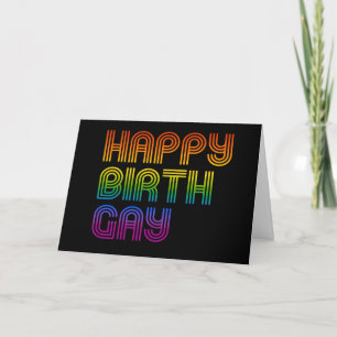 Verjaardagskaart voor homoseksuelen kaart