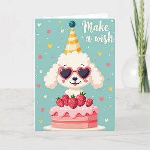 Verjaardagskaart voor honden met een speelse uitst kaart