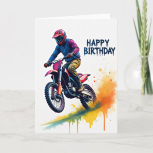 Verjaardagskaart voor Jump Rider Kaart