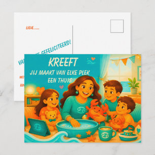 Verjaardagskaart voor Kanker voor [haar] Briefkaart