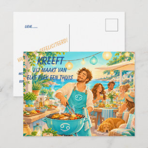 Verjaardagskaart voor Kanker voor [hem] Briefkaart